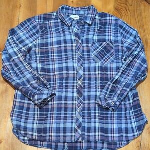 Blue Plaid Women's Shirt
